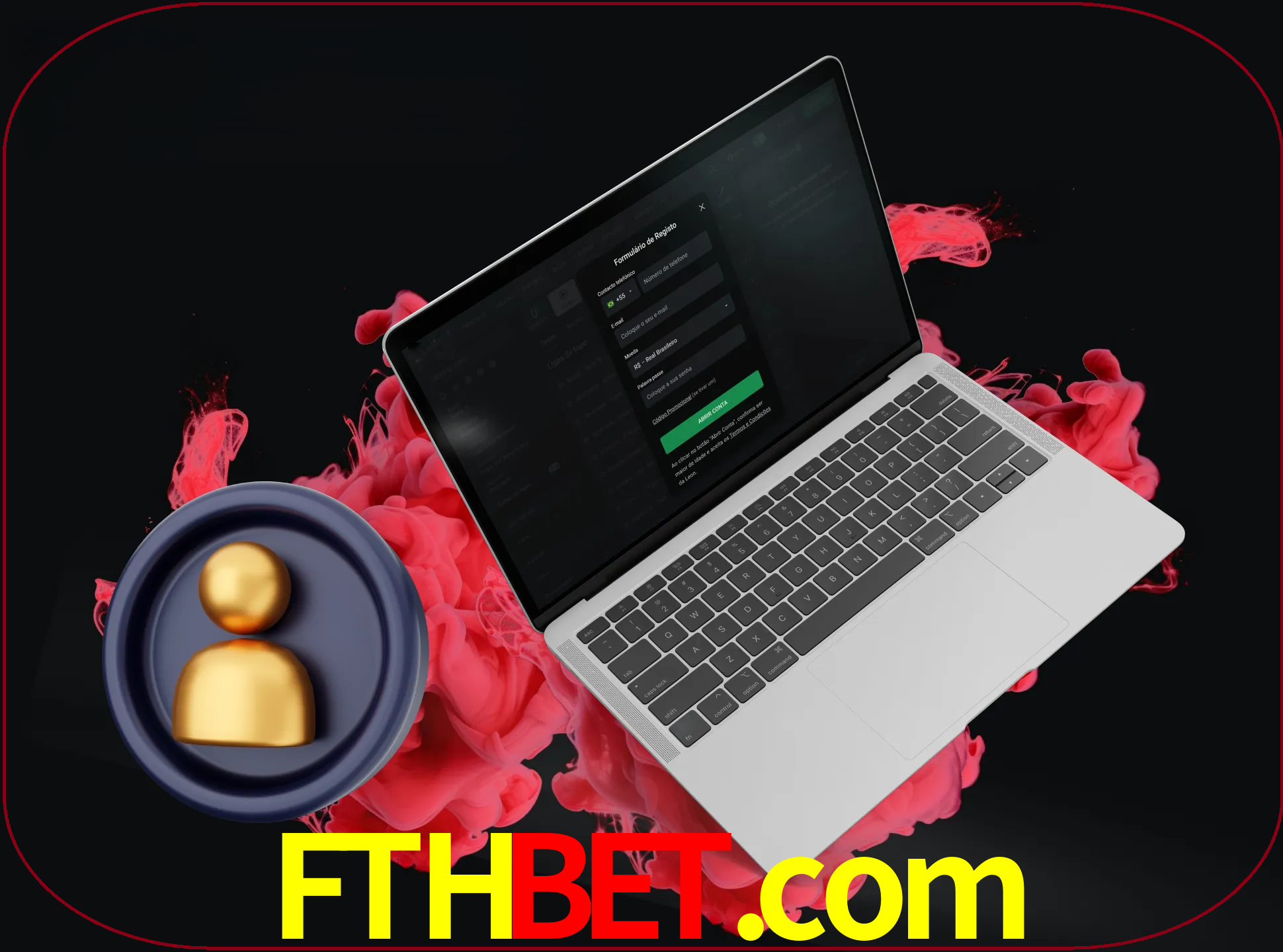 No cabeçalho do site fthbet, clique no botão que o levará a um formulário especial onde terá de introduzir as suas informações actuais.