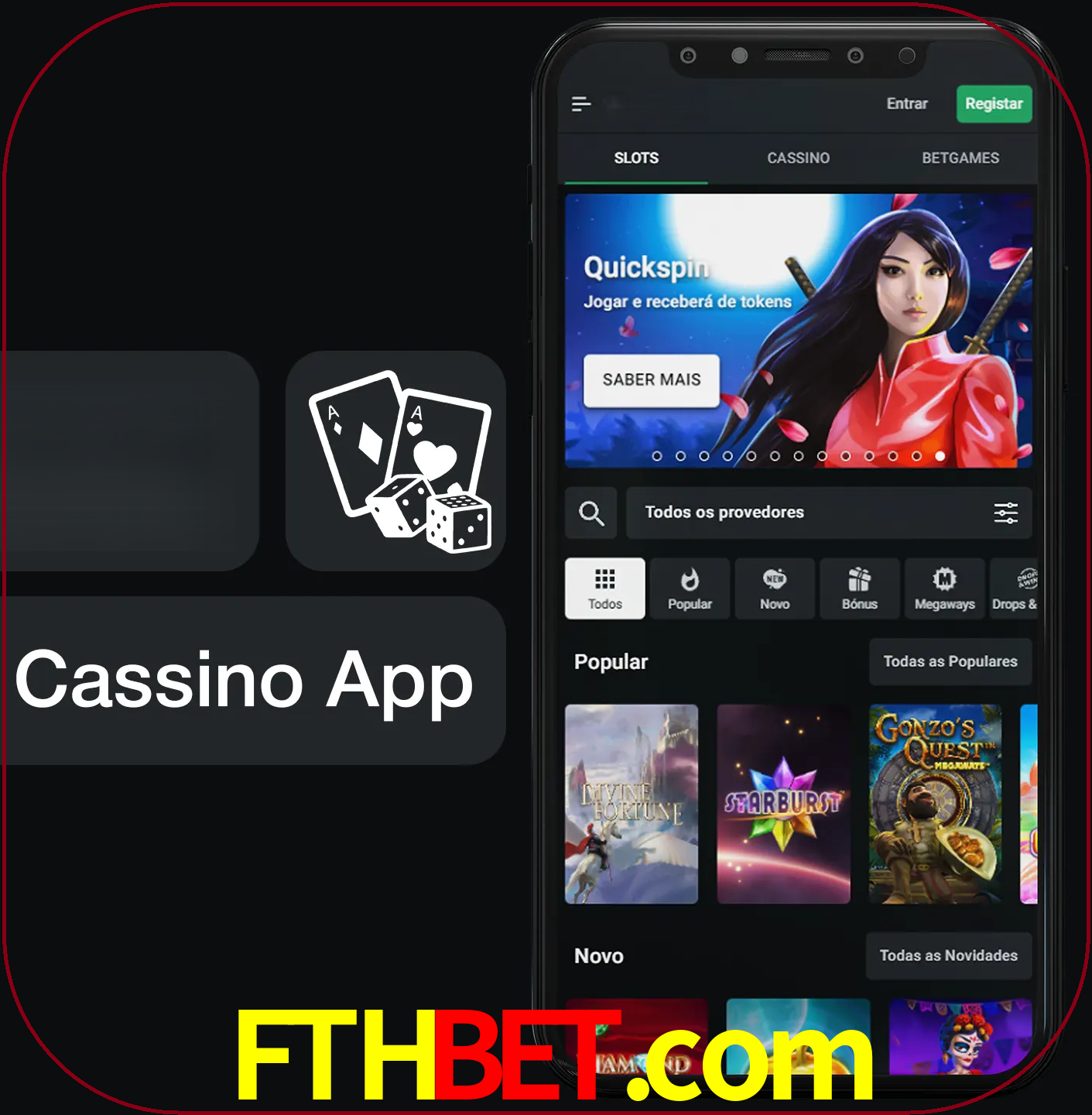 Jogue jogos de cassino e ganhe.