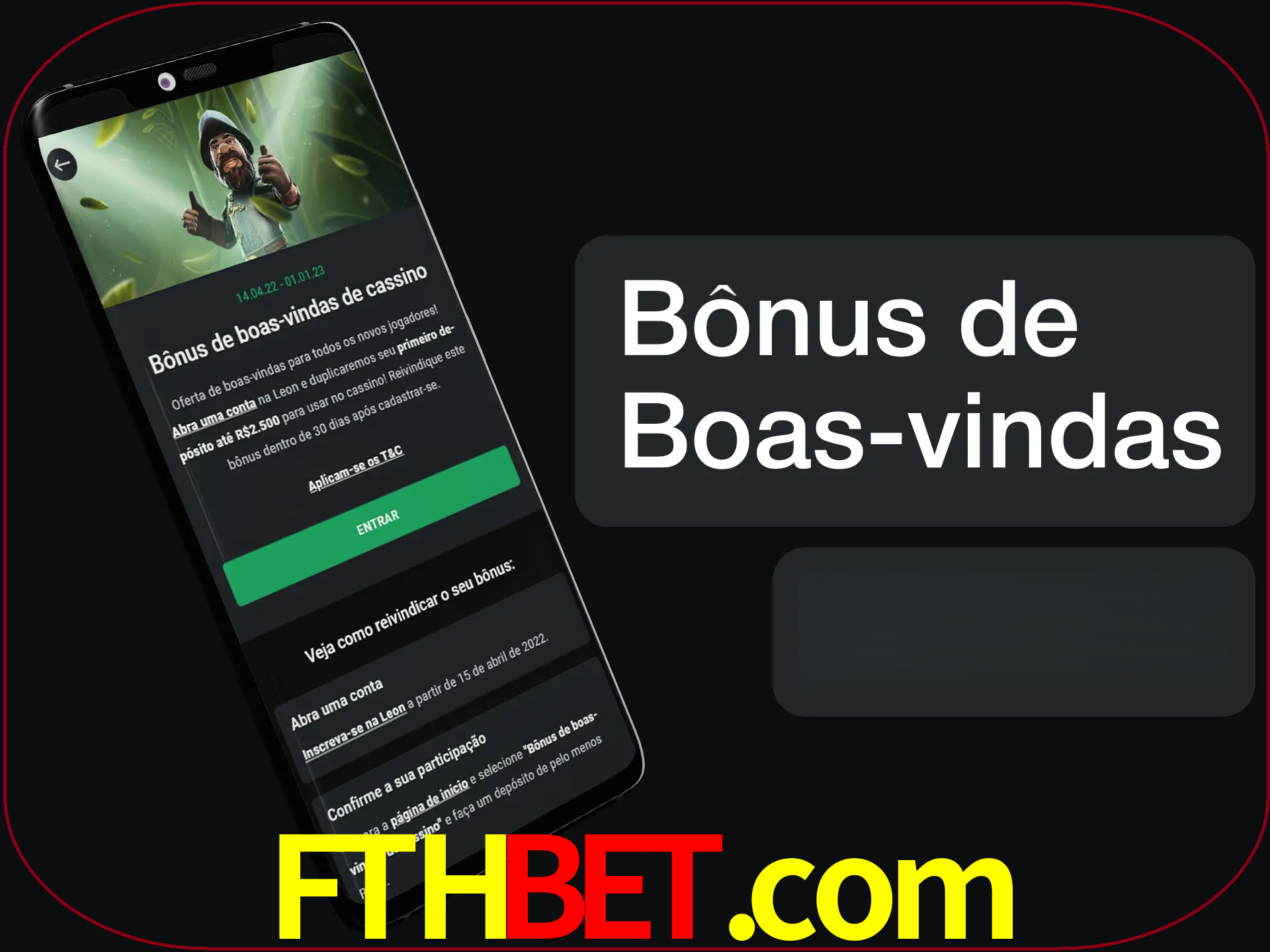 Não se esqueça de usar o bônus de boas-vindas.